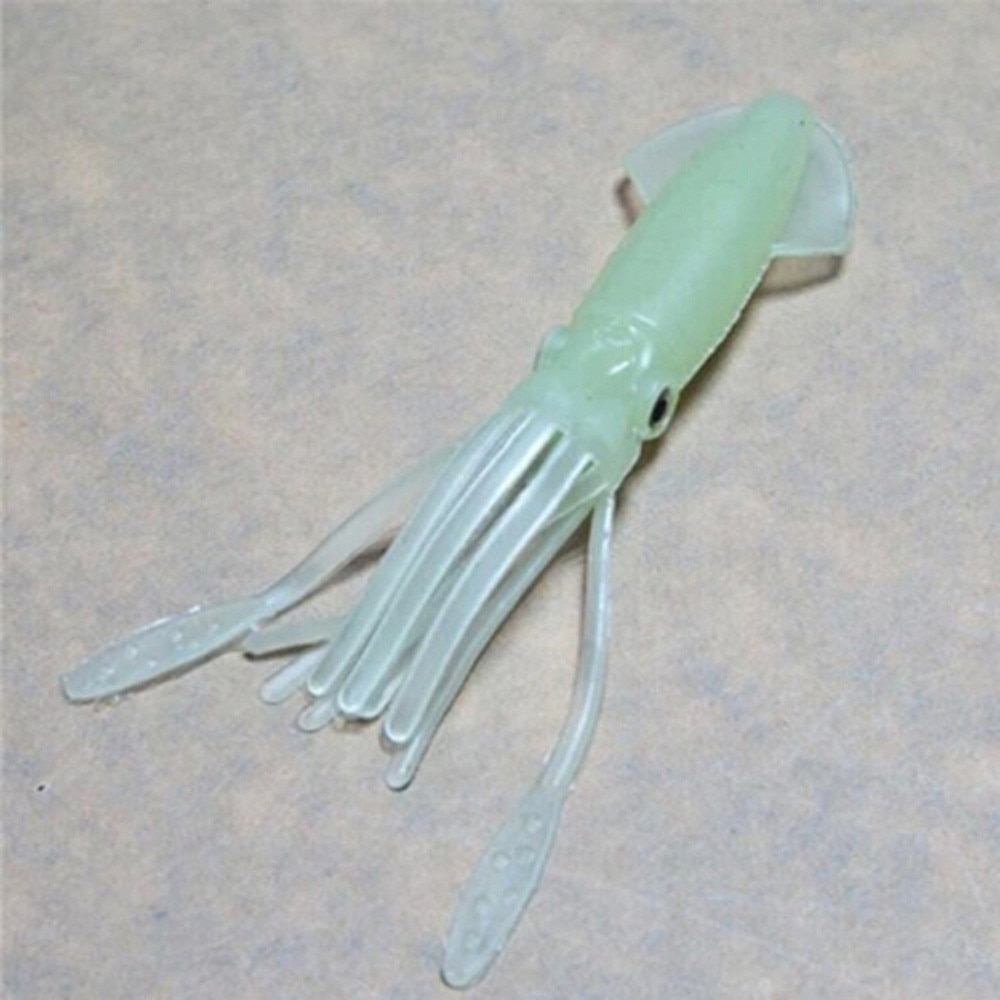 5pcs/Lot Saltwater Fishing Lure China Squid Octopus Skirts Lures Tackle Glow Luminous Fish Bait Set A10 AU7