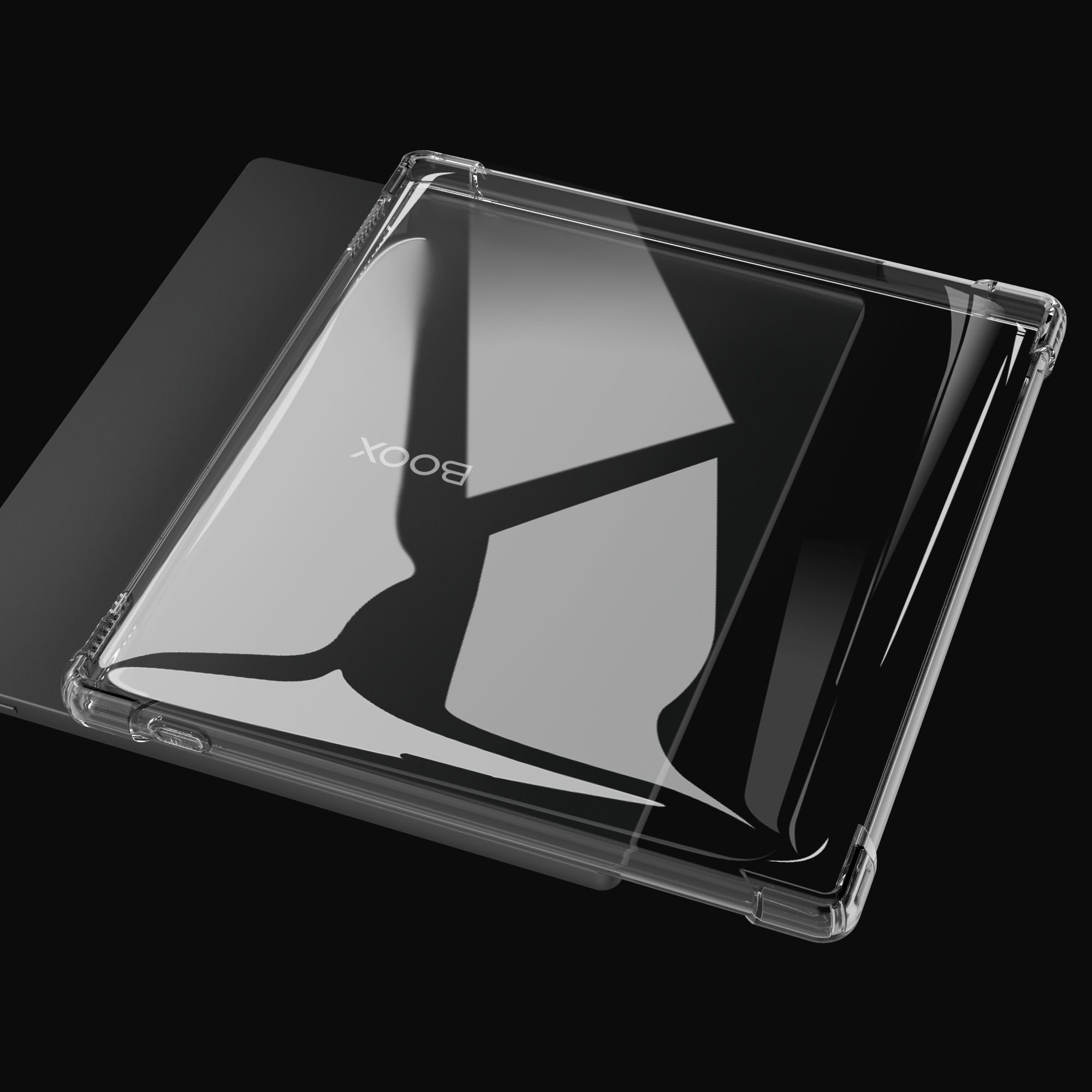 Funda transparente para lector electrónico Boox Go 7 Series de 7" (lanzada 24/2025) - Funda trasera suave, flexible, transparente, liviana y ultrafina