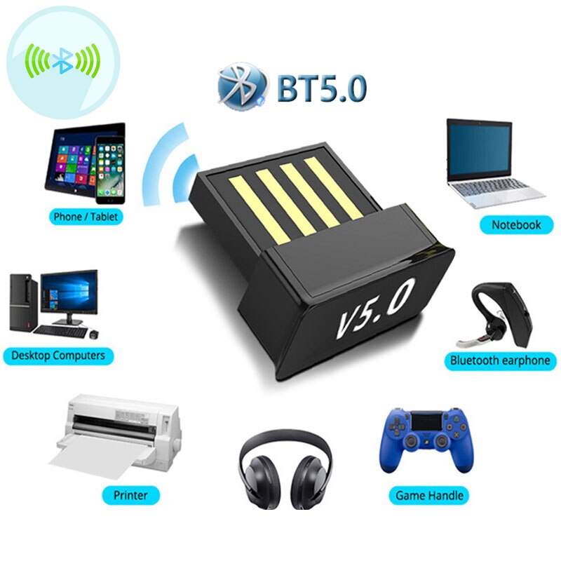 Bluetooth-kompatibler 5.0- sender-empfänger-dual-tr-funkdongle-mini-usb-adapter bt-stereo-audio tragbar für pc, handy und auto