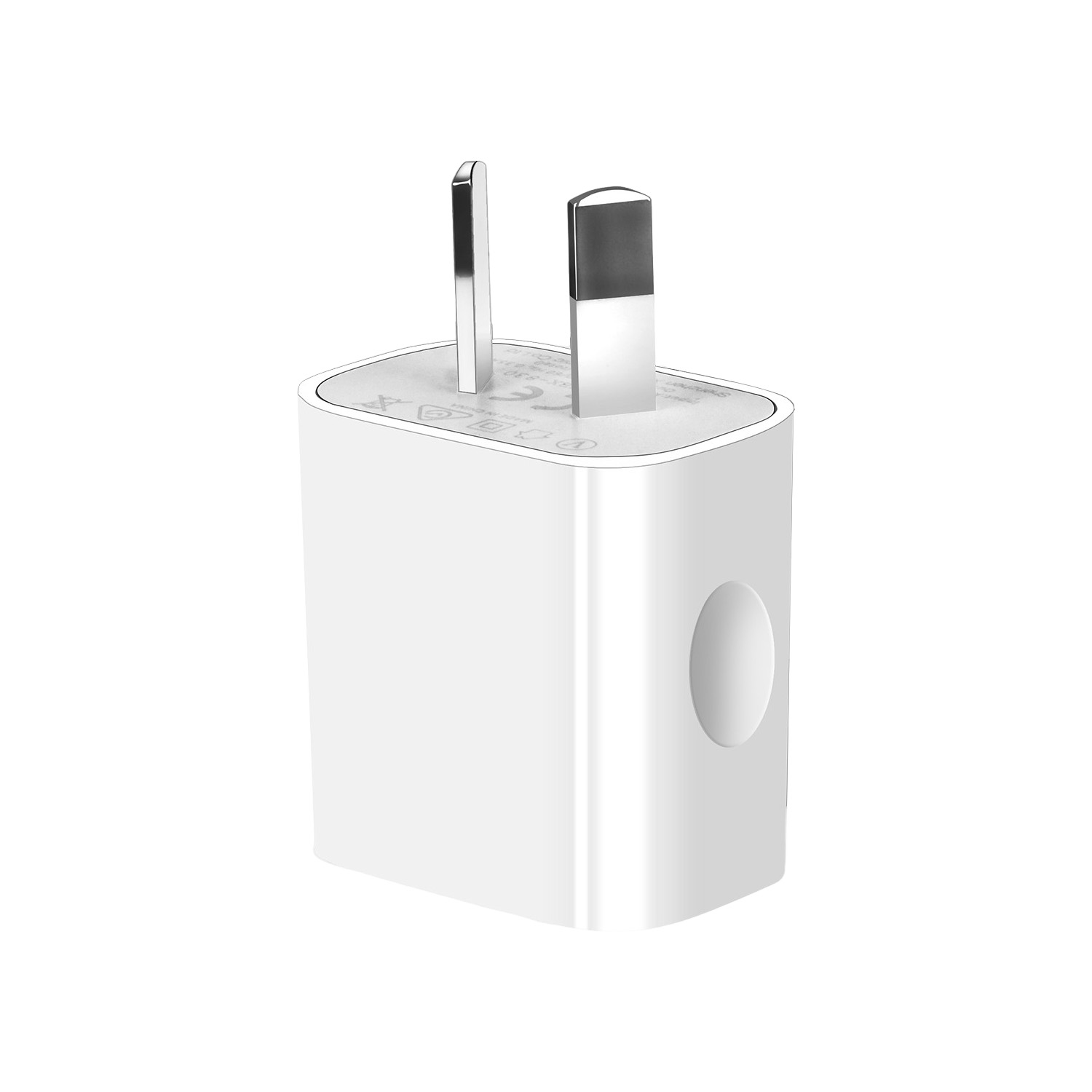1/3/5/10 Uds cargador Universal 5V 2.1A adaptador de enchufe AU teléfonos móviles enchufe de alimentación de doble puerto adaptador de pared estándar para teléfono móvil: iluminado