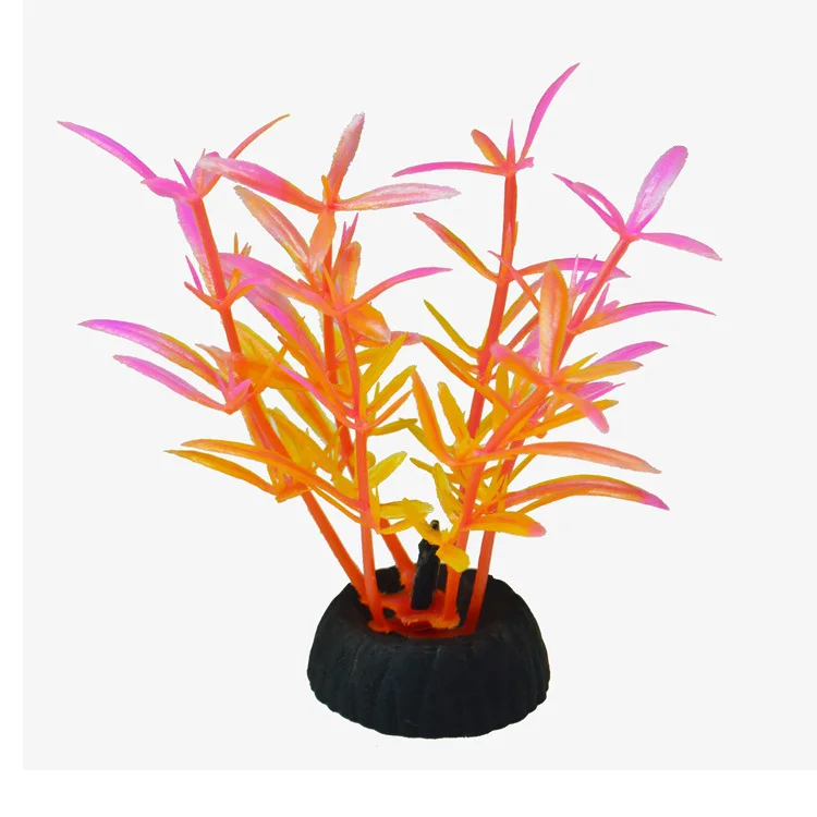Aquário artificial decorativo pvc plantas aquáticas simulação água ervas daninhas ornamento tanque de peixes grama decoração acessórios: Verde claro