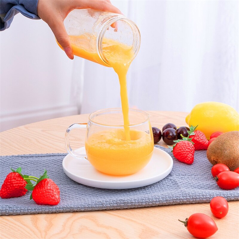 Bærbar Juicepresse 300ml - USB Oppladbar - mini Reiseflaske - Elektrisk Fruktmikser