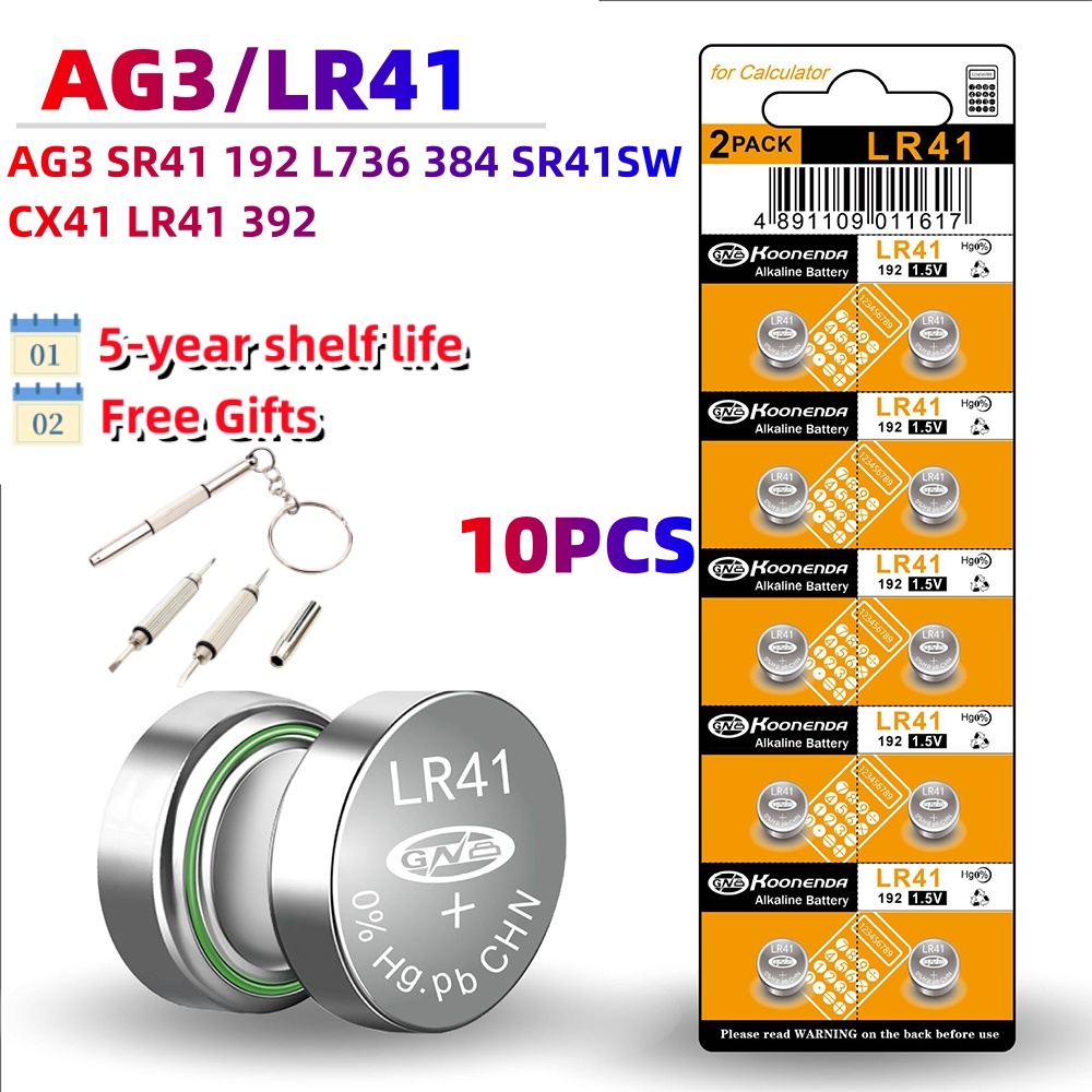 10 sztuk AG13 LR44 1.5V baterie guzikowe LR41 LR1130 LR626 SR621SW SR626SW SR920SW SR721SW bateria alkaliczna moneta na zegarek zabawka: czarny