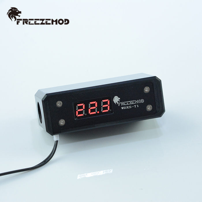 FREEZEMOD Computer Water Cooling Temperature Display Sensor Digital Monitoring RGB Acrylic/POM WDXS-T1: POM