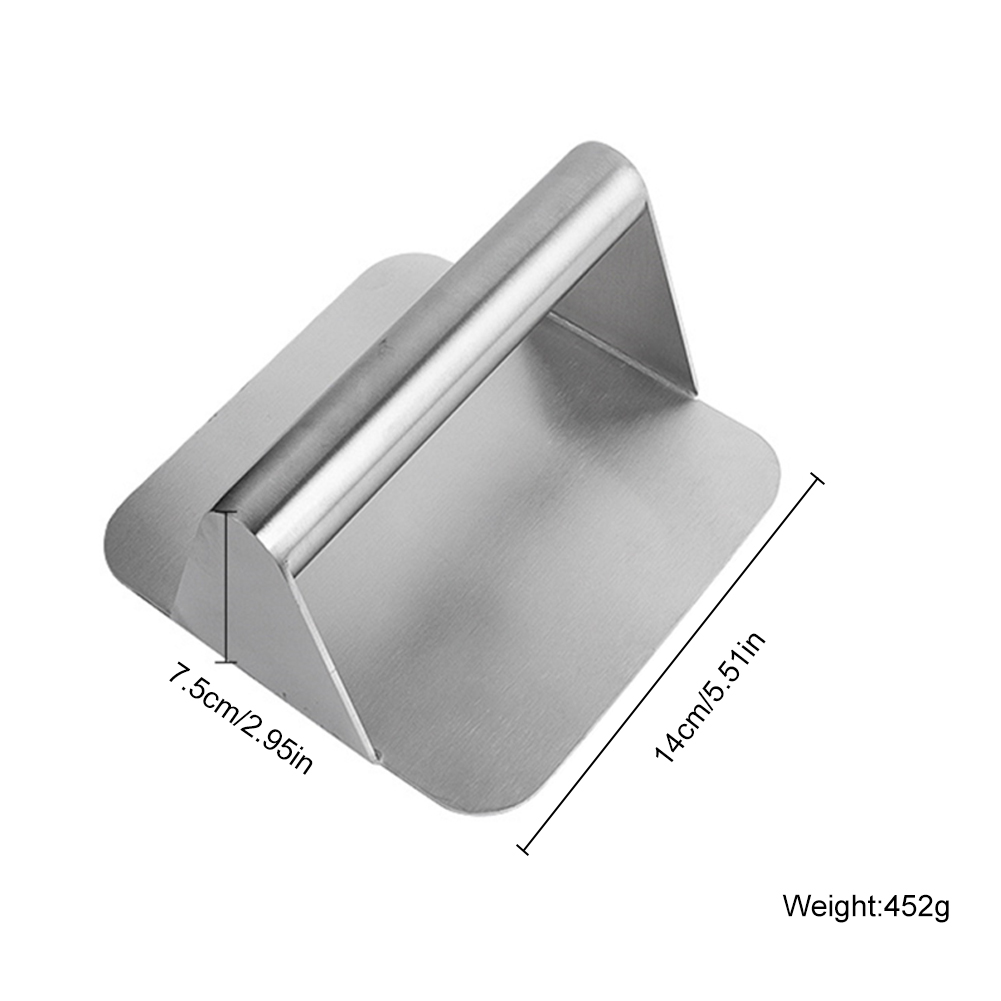 Stainless Steel Hamburger Press Non-Stick Square Hamburger Maker Chef Cutlets Hamburger Meat Beef Grill Burger Press Patty Maker