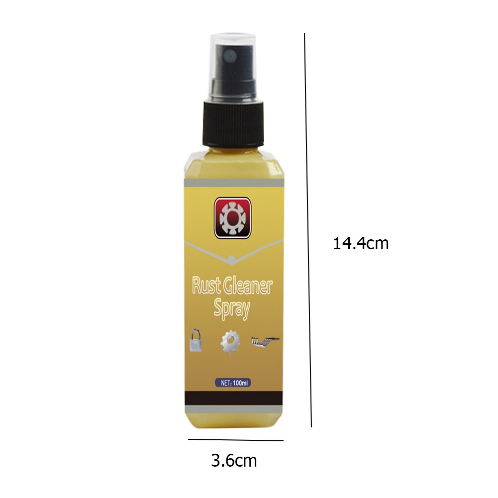 30/50/100ml Car Rust Remover Derusting Spray Anti-rust Agent Inhibitor Rusts Remover Metal Surface Car Maintenance Tools: 100ml