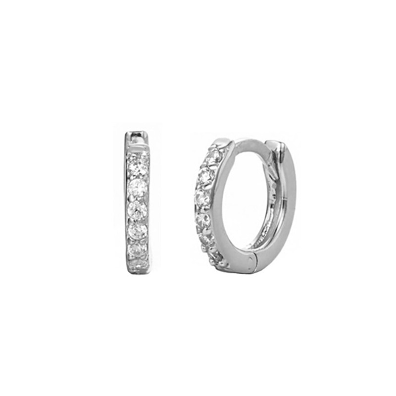 1 Paar Eenvoudige Meisje Huggie Kleine Oorringen Regenboog Minimale Charmant Oor Oorbellen Stud 8 Mm Dunne Hoops Oor piercing Manchet