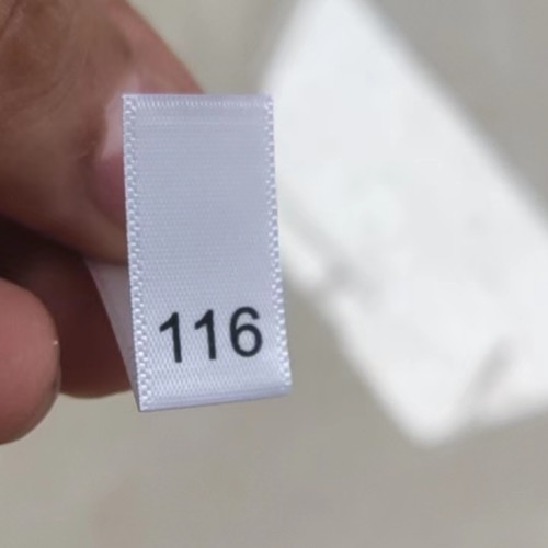 50 stks Satijn Maat Label voor baby 74 80 86 92 98 104 110 116 122 134 140 146 152 158 164 170 Print Sizing Labels: NICKEL