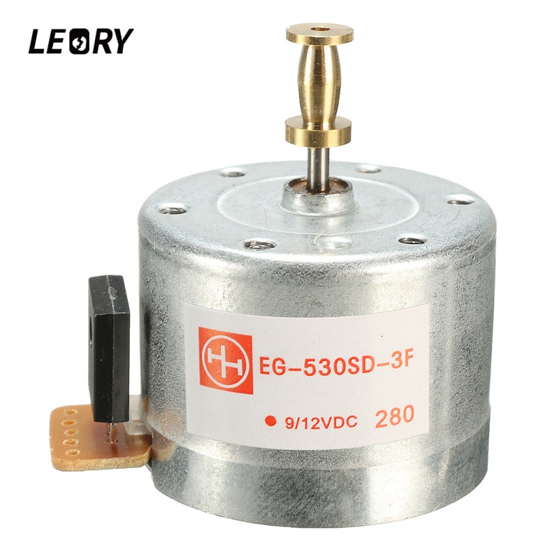 LEORY Metal Turntables Motor 25 mm Mounting Holes DC 9-12V 3-Speed 33/45/78 RPM Turntable Record Player Motor