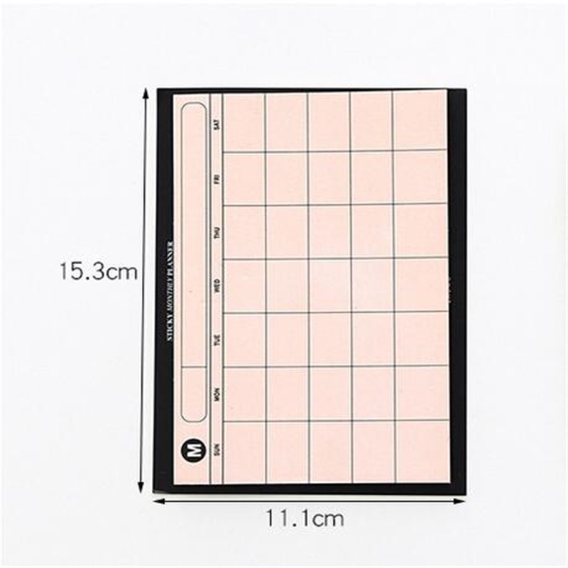 1PCS =30SHEET Simple Weekly Planner Book Desktop Schedule Month Plan Tear The Notebook Work Efficiency Summary