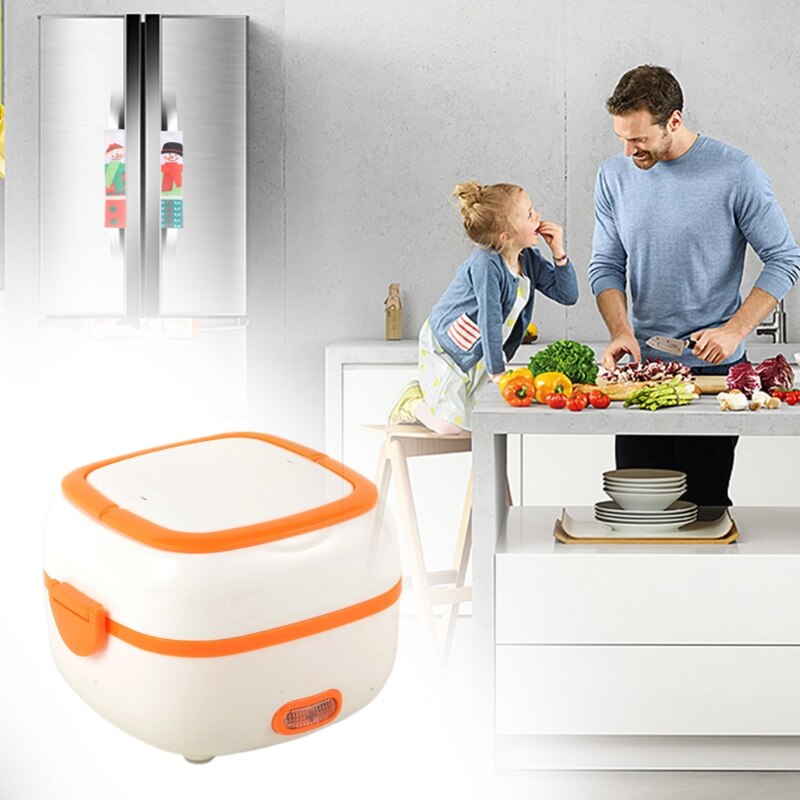 Multifunctional Electric Lunch Box Mini Rice Cooker Food Heater Steamer Bowls