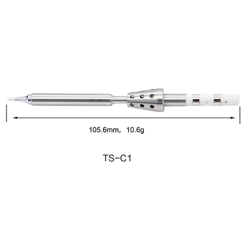Pointe de fer à souder électrique TS100 à chauffage rapide, noyau interne à température réglable, Type stylo