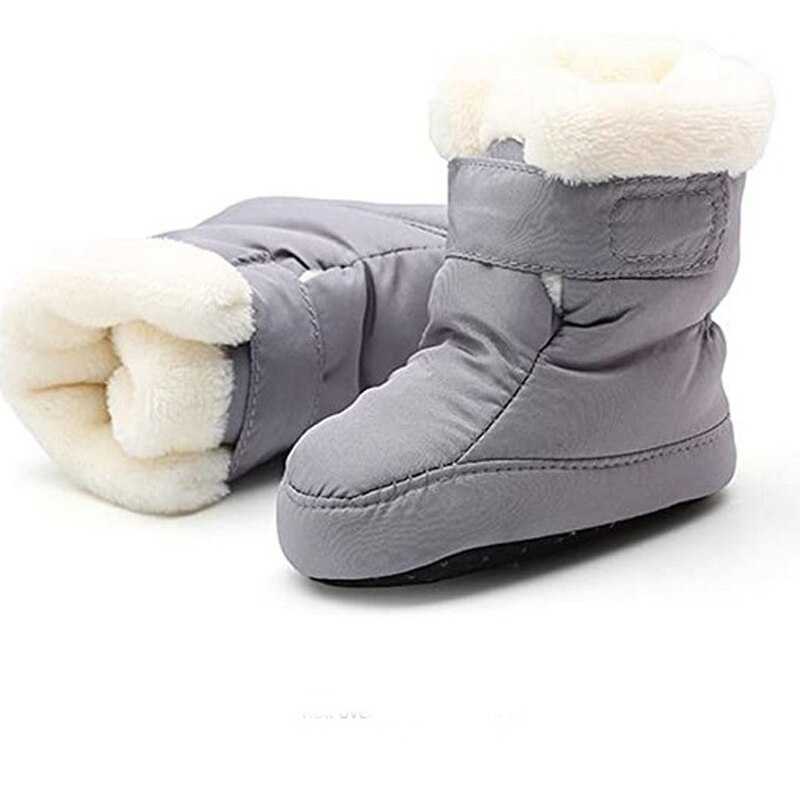 Baby Jungen Und Mädchen Erste Wanderer Weiche Schneeschuhe Winter Fuß Tragen Schuhe Kleinkind Skidproof Warme Verdicken Stiefel 1 Paar