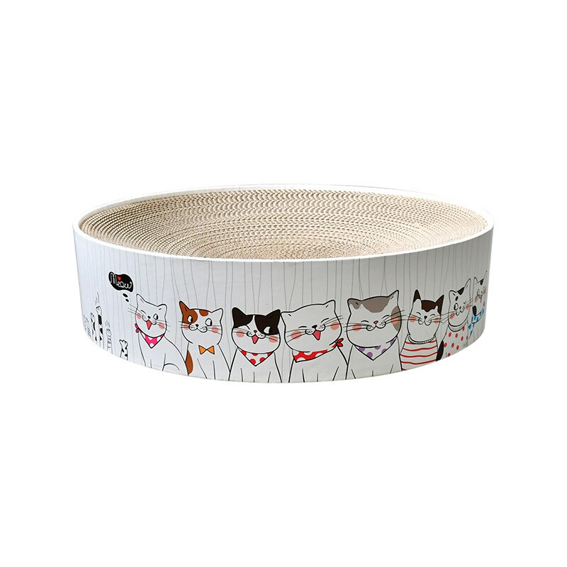 Ronde Type Grote Kat Catnip Krasraad Nail Schraper Mat Bed Speelgoed Katten Scratcher Gegolfd Papier Kitten Pad Rest Huisdier levert: S