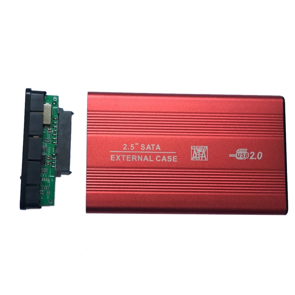Hdd caso externo usb 2.0 para disco rígido sata 2.5 "polegada hdd adaptador caso caixa de gabinete hdd para computador portátil computador portátil portátil
