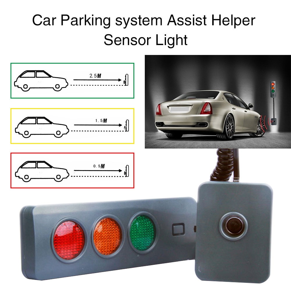 3Colors Rectangle Assisting Car Parking Sensor Sys... Grandado