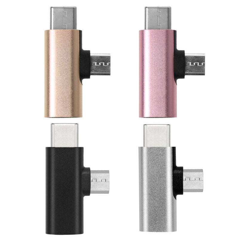 8 Pin Voor Bliksem Vrouwelijke naar Type C + Micro USB Male Opladen Converter Connector Adapter voor Samsung Huawei Xiaomi oneplus