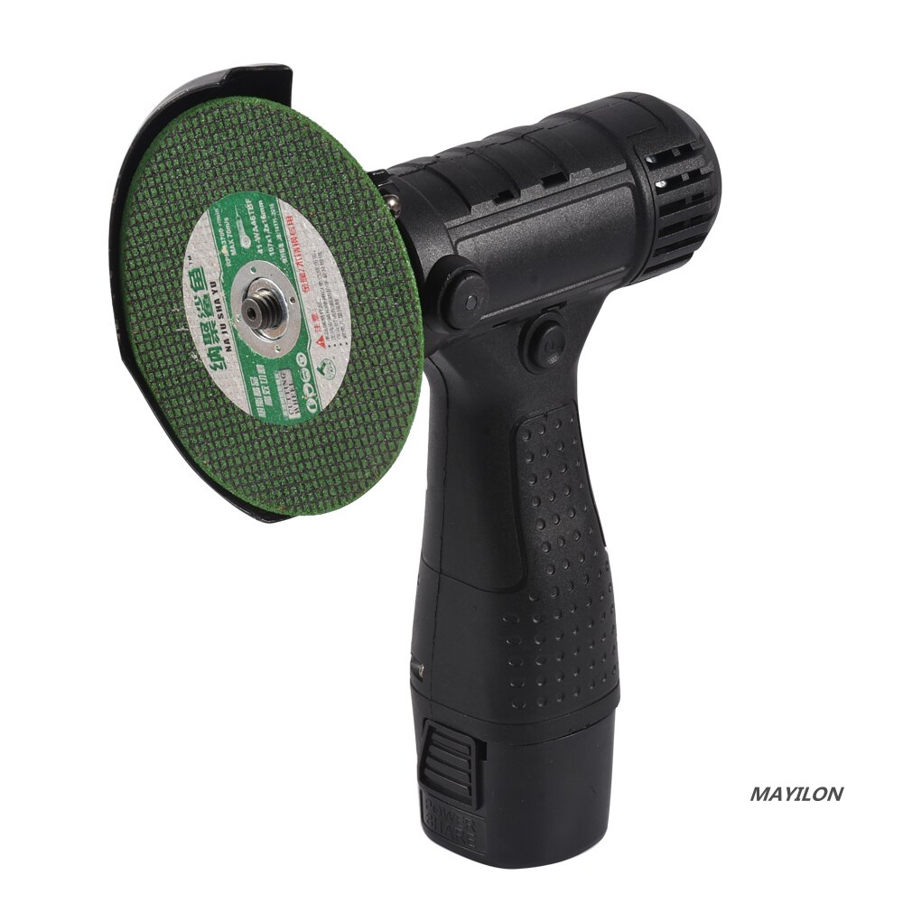 16.8V Mini Angle Grinder Machine Power Tool 19500 RPM Grinding Cutting Metal Wood Brushless Cordless Cutter with Lithium Battery