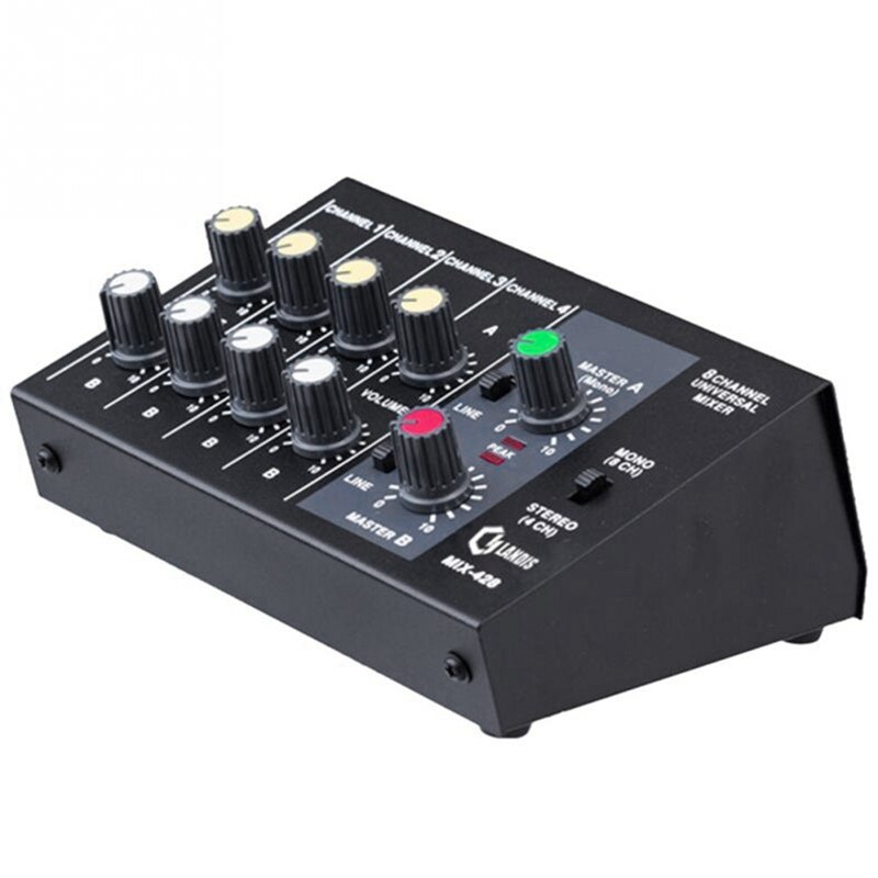 AMS-8 Channel Sound Universal Digital Mixer Adjusting Microphone Mixing Console Eu Plug