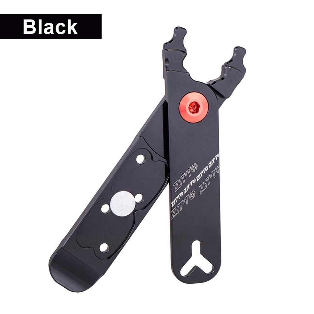 4-In-1 Mini Bike Chain Quick Link Tool Met Haak Up Multi Link Tang Mtb Road Fietsen ketting Klem Magic Gesp Fiets Tool Kit: Black
