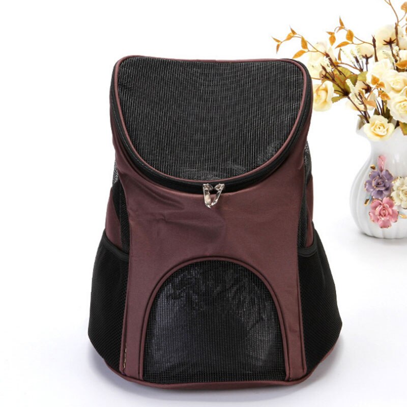 Hond Carrier Rugzakken voor Kleine Kat Hond Puppy Carrier voor Kat Hond Huisdier voor Hilking Reizen Draagbare Dubbele Schouder Voor rugzak: brown