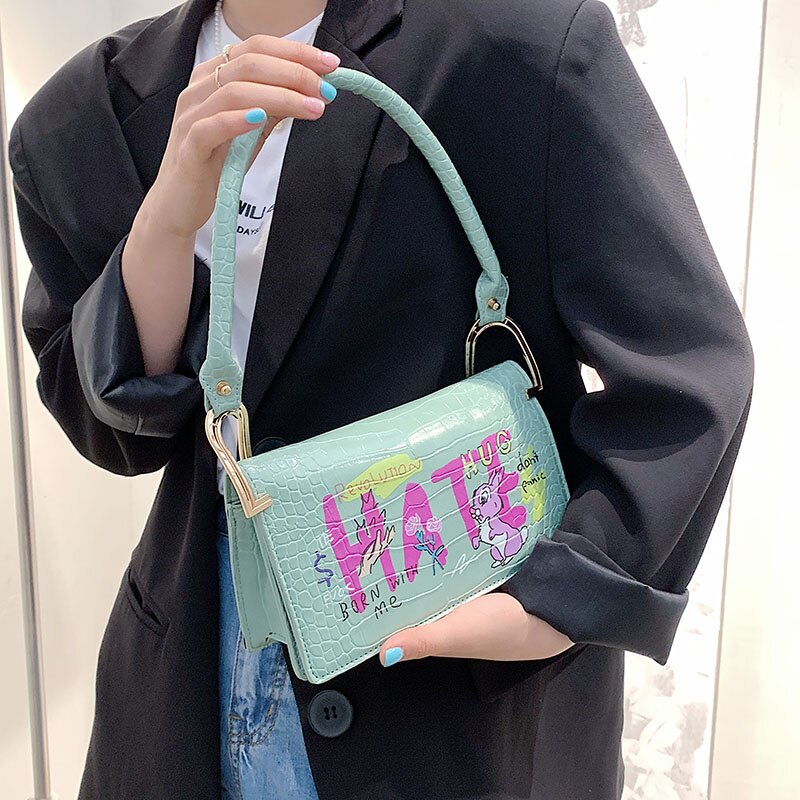 Luksusowe torebki damskie francuski styl skórzana torba na ramię małe torebki dla kobiet sprzęgła torebka moda klapka torebka na ramię