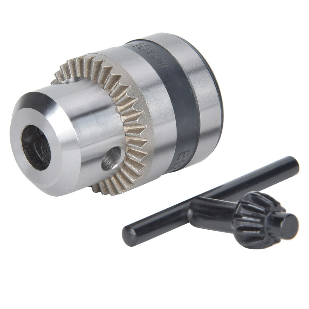 B12 manuell nyckeltyp borrchuck 1-10mm spännområde 40 stål konisk monterad borrchuck konverteringsadapter 3 käftchuck cnc-verktyg