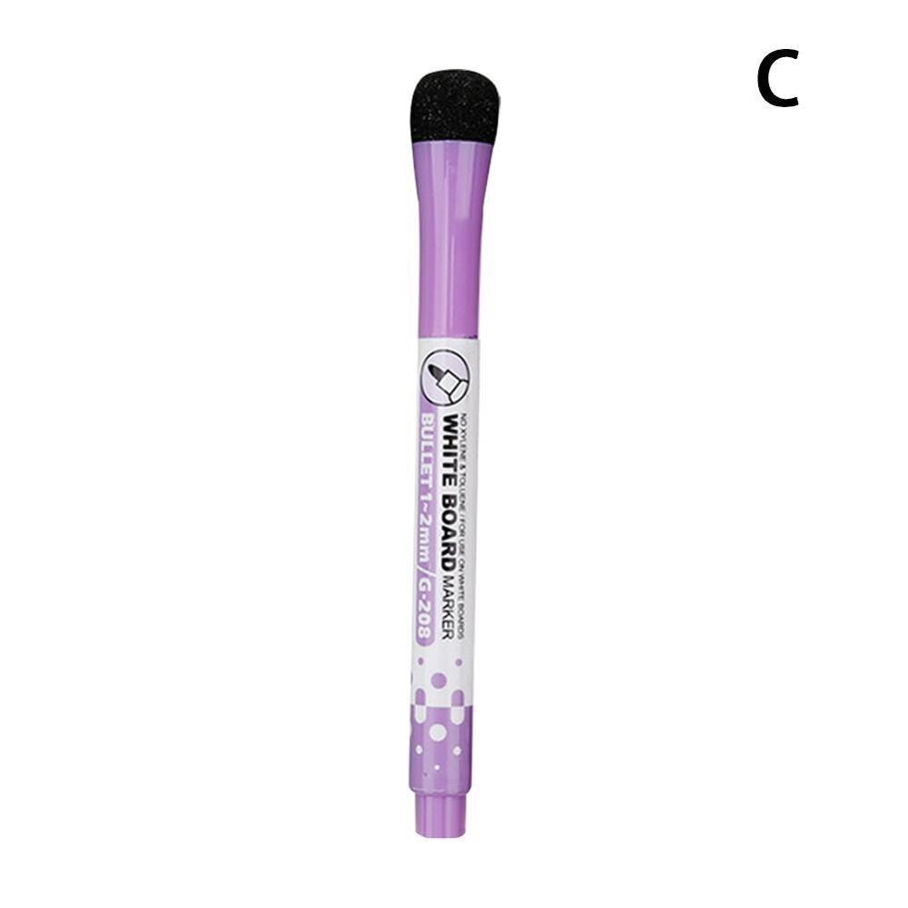 1 PC School Classroom Supplies Magnetic Erasable Whiteboard Pages Pens Dry Drawing Pen Children's Board Markers Eraser Mark E9G7: C