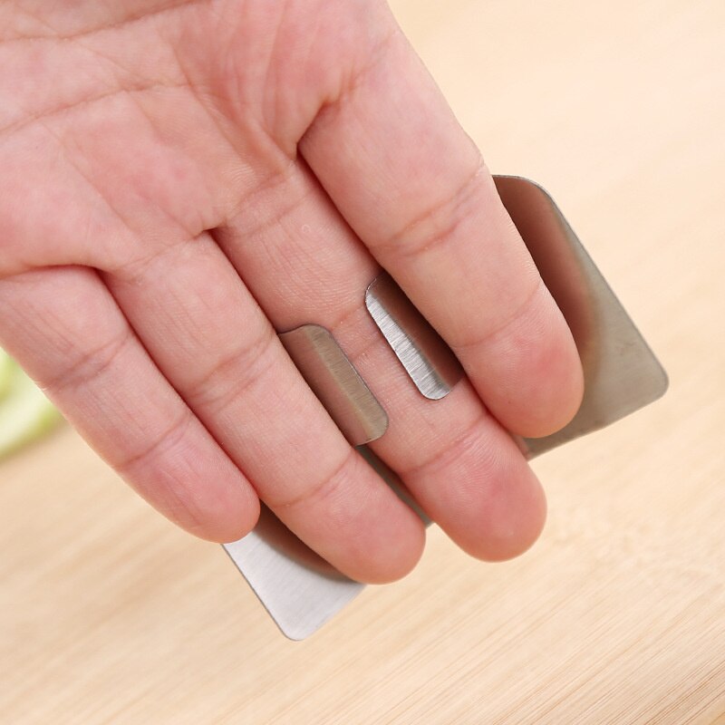 Roestvrijstalen Keuken Accessoires Groente Finger Guard Gadgets Voor Persoonlijke Hand Veilig Snijden Koken Gereedschap