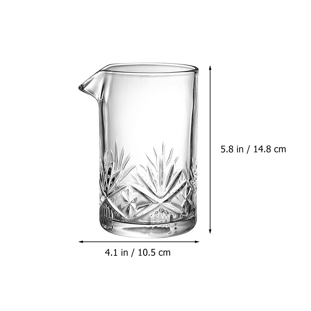 700ML Crystal Cocktail Glass Mixing Glass Bar Mixing Pitcher Cocktail Shaker Japanese Wine Dispenser Cup For Stirring Drinks