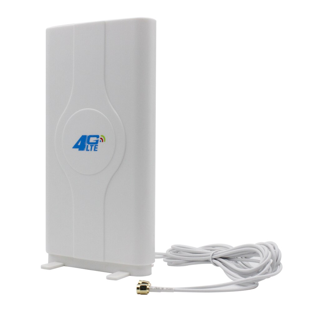 Dlenp 4G LTE Mimo Antenne Panneau 2 Mètres 2-SMA pour Huawei E5776 E5786 E5377 E5372 E5573 E589 Aircard AC779S AC810S 700-2600Mhz