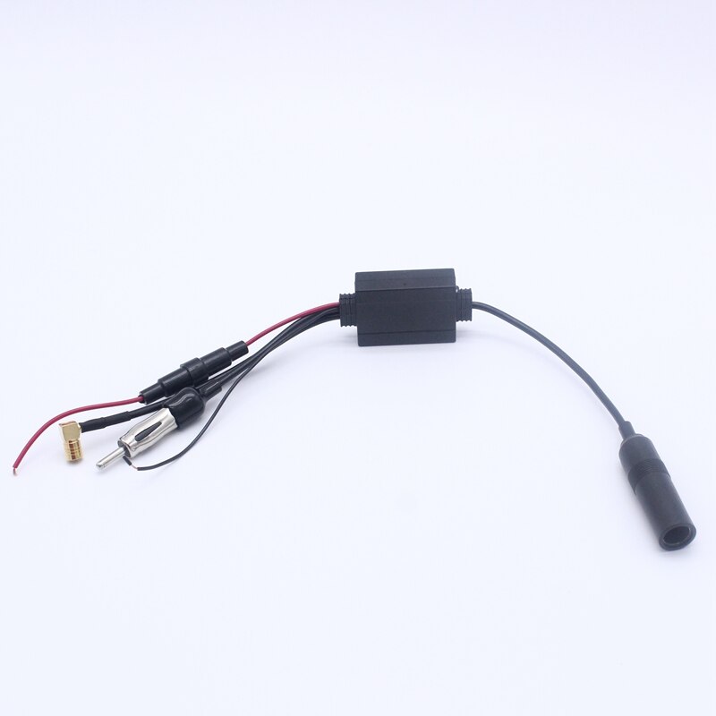 Dab+ auto splitter adapter actieve antenne auto radio fm antenne signaalversterker crossover 12v universeel
