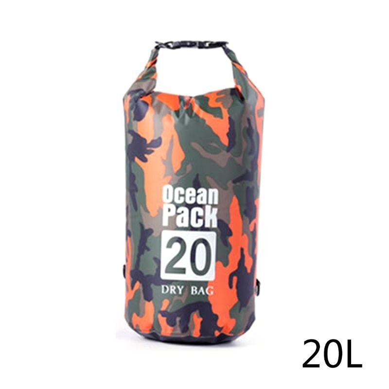 Vandtæt tørpose til kvinder mænd , 5l/10l/20l/30l rulle top let tør opbevaringstaske rygsæk til rejser ,4 farver