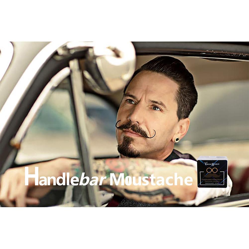 Bellylady 2 stuks/set stuur snorren trainingswielen voor mannen salon snorren styling sjabloon baard vormgeven trimgereedschap