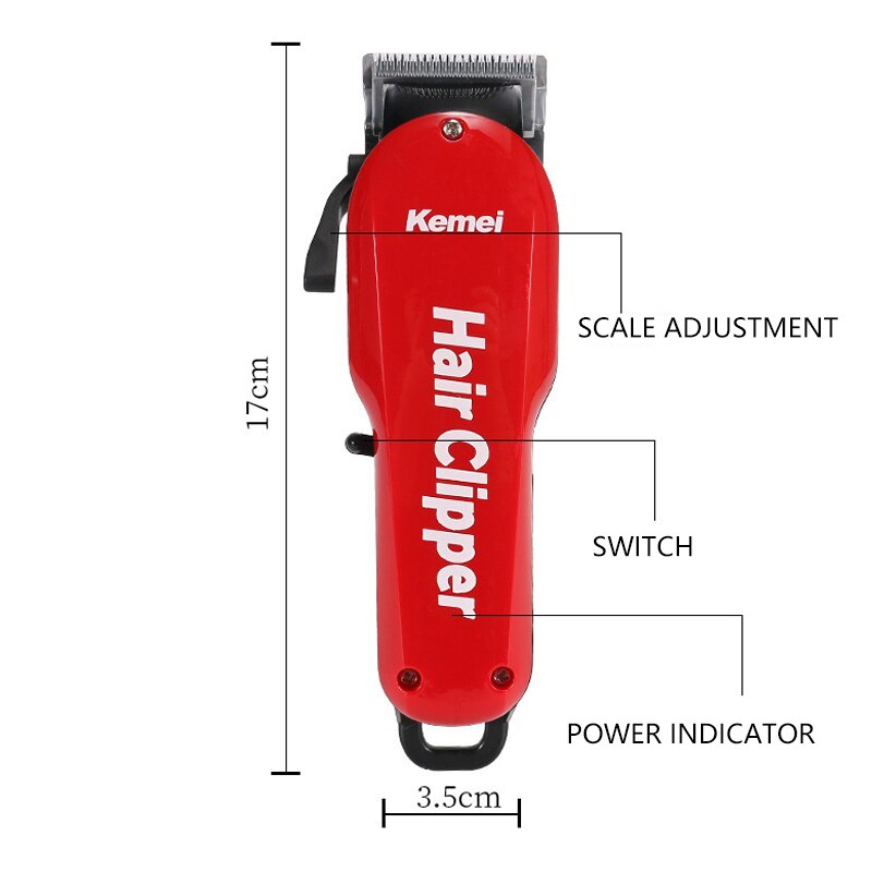 Frisør hårklipper fade elektrisk hårklipper maskine hår klip taper håndtag hår trimmer mænd kraftigt værktøj