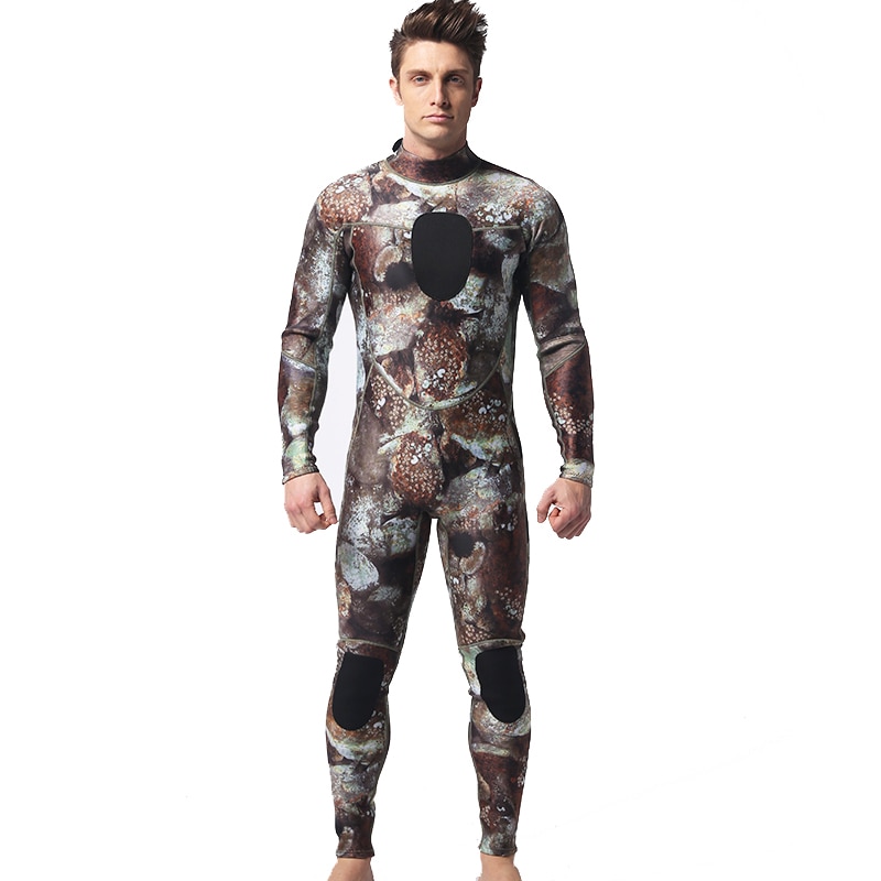 3mm Full Body Long Sleeve SCR Men Camouflage Neoprene Scuba Diving Wetsuit Spearfishing Wetsuit