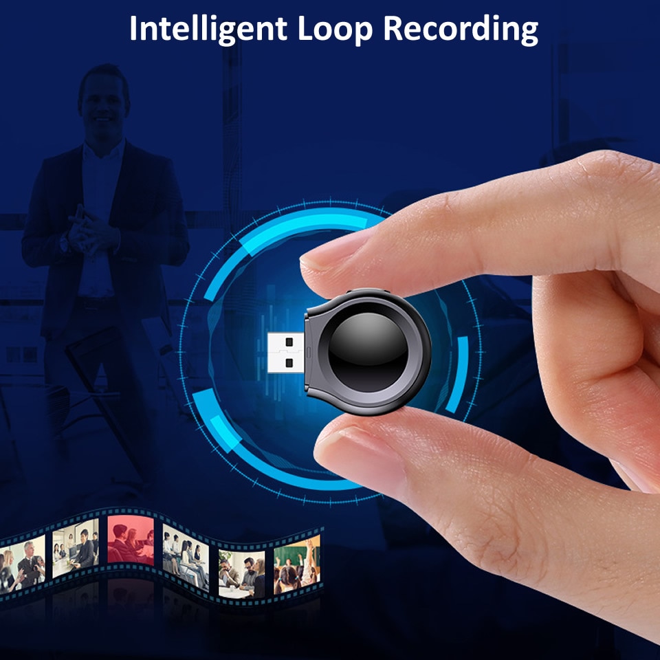 Electop 1080P Mini Small Cam USB U Disk Camera Camcorders Loop Recording Voice Sound Recorder Micro Cam DV DVR Security Cameras