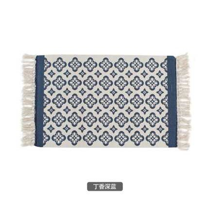 Kilim tapis moderne à rayures | Tapis de salon 100% coton, tapis géométrique indien, noir blanc, contemporain, style nordique de bohémien: F / 130X60CM