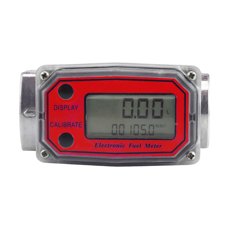 Turbine Meter Digitale Fuel Meter Diesel Fuel Meter, Methanol, Watermeter, Alcohol, Caudalimetro, fuel Meter, Indicator: red