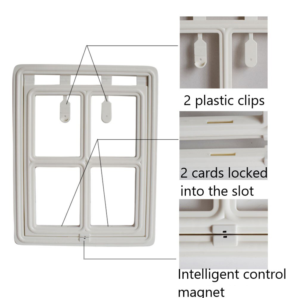 Papipet Pet Intelligent Control Security Safety door For Cat and Dog Kitten Patio Atomatic Pets Door Guard Pet Screen Door