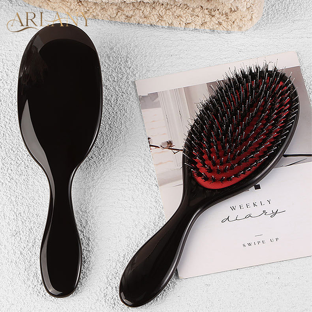 ARLANY-cepillo de pelo con cerdas de jabalí, peine de masaje, herramienta de Peinado, accesorios de salón de belleza, herramienta para extensiones de cabello de peluquería