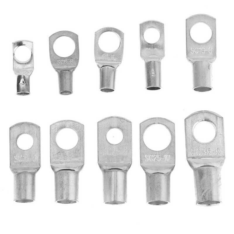 Auto Zubehör batterie hydrometer SC Batterie Draht Stollen Verzinnt Kupfer crimpen Ringe Anschlüsse für Auto Marine