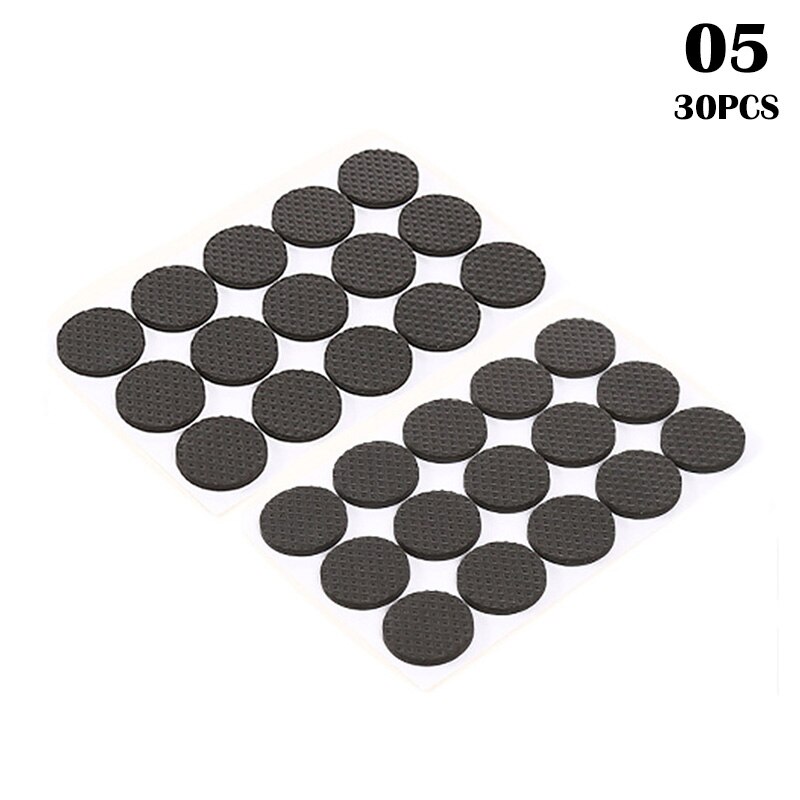 Zwart Zelfklevende Meubilair Been Tapijt Vilt Mat Anti Slip Mat Bumper Schokdemper Tafel Stoel Sofa Voet Floor Protector: 5