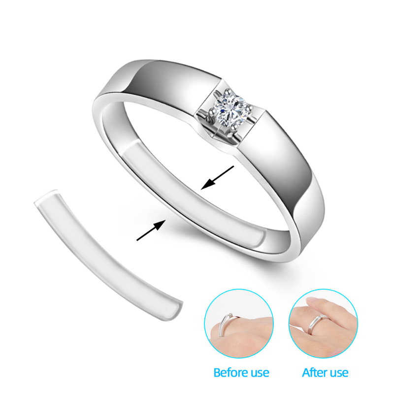 Anillo transparente Invisible, ajustador interior, protector de inserción, reductor de tensor, herramientas de joyería para cualquier anillo, 18 Uds.