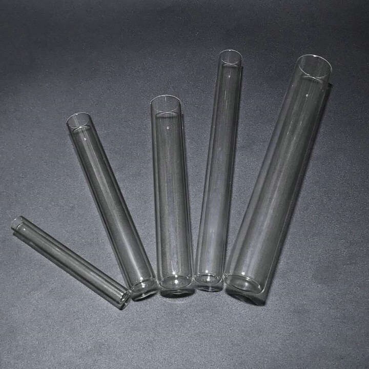 12pcs/lot 15*100mm Transparent Glass Flat Bottom Test Tubes for School/Laboratory Glassware