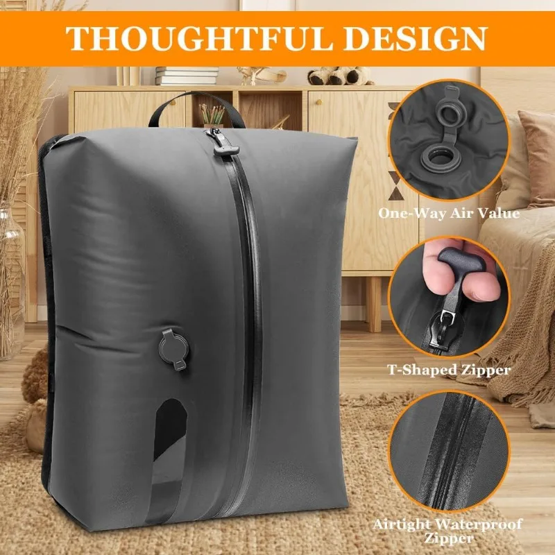Nylonowe worki kompresyjne Plecaki bagażbyć winnym Odzież Worki kompresyjne próżniowe Domowe przenośne worki kompresyjne Organizer próżniowy podróżny