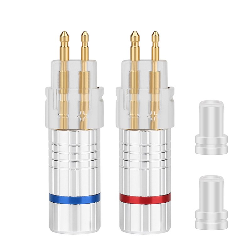 Audio Connector Adapter DIY Headphone Upgrade Plug gold P Plated Hifi Cable For HD600 HD650 HD580 HD25 Welded Earphone Jack AUX: Transparent Silver 1