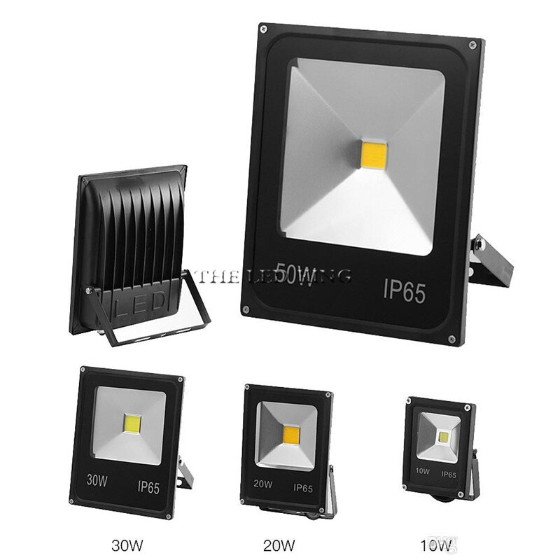 1PCS Ultrathin LED Flood Light 10W 20W 30W 50W 100W IP65 85-265V LED Spotlight Reflector Outdoor Lighting Wall Lamp Floodlight