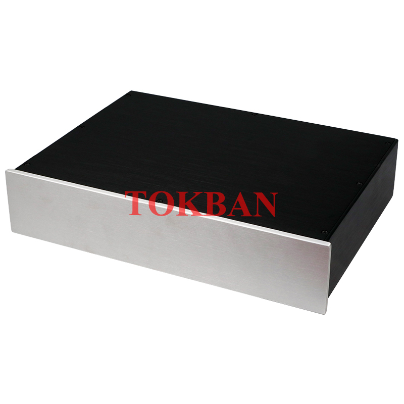 Tokban Audio 4309 431*92*308/358mm All-aluminum Power Amplifier Chassis Enclosure DIy DAC Decoder HFI Preamplifier Case Shell
