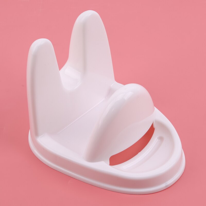 1pc sett praktisk kjøkken kokkestativ suppeskje spatel oppbevaringsstativ sklisikker brakett skjærebrett oppbevaringsstativ: Hvit